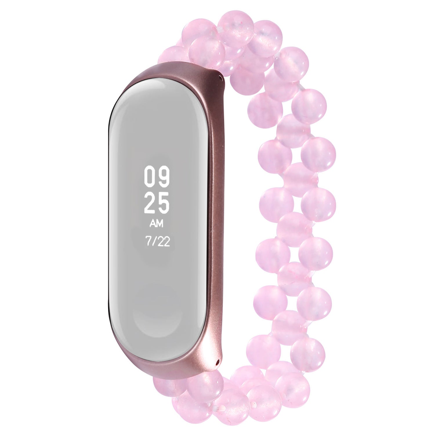 Women Fashion Jade Beaded Bracelet Wrist Strap for Xiaomi Mi Band 3 4 Replacement Smart Watch Band Women Fashion Jade Beaded Bracelet Wrist Strap for Xiaomi Mi Band 3 4 Replacement Smart Watch Band